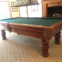 8' Stylish Oak Pool Table For sale